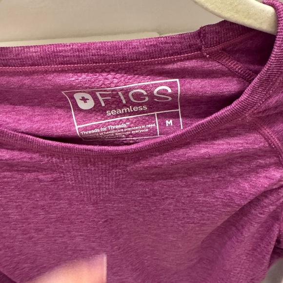 Figs Berry Long Sleeve Seamless Top - Picture 2 of 2